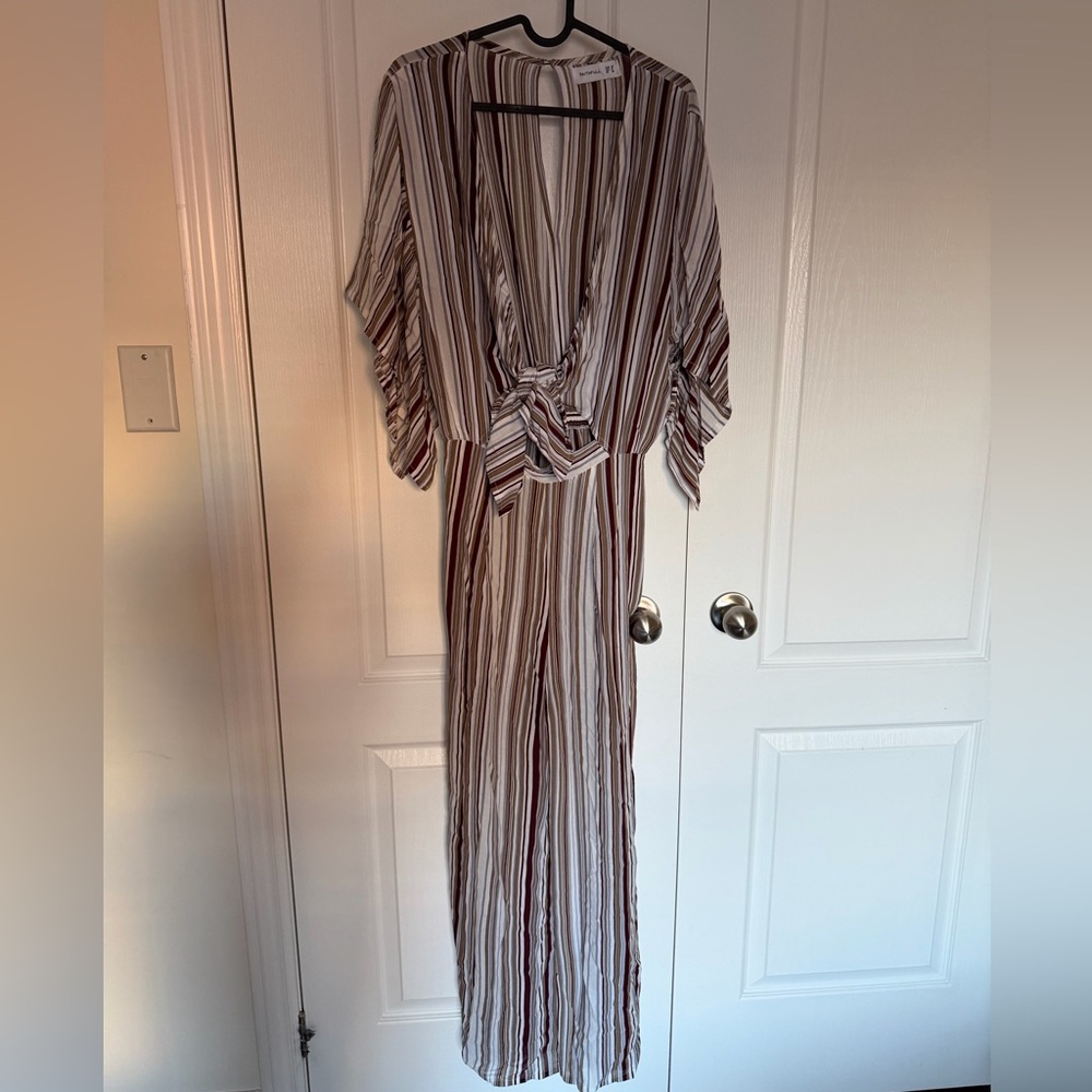 Faithfull the Brand Multicolor Striped Jumpsuit - Size 6